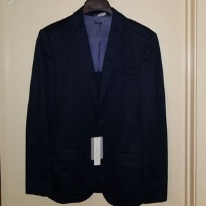 NWT Perry Ellis Navy Blue Knit Blazer 38Regular